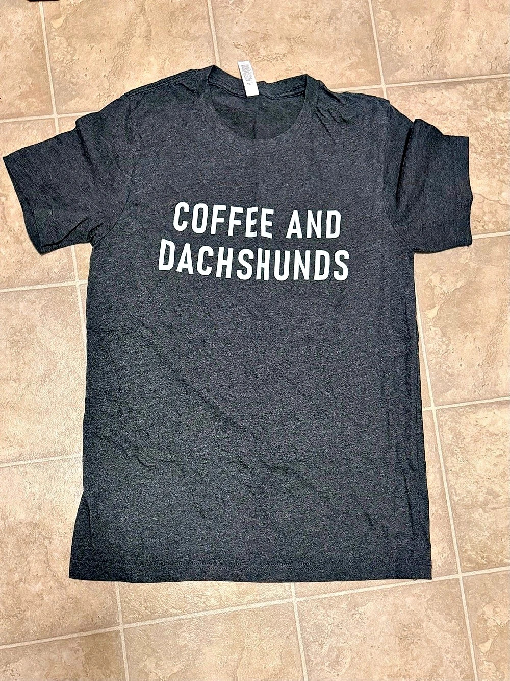 Coffee and Dachshunds graphic tee Graphic Short Sleeve Tee